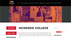 Desktop Screenshot of mckenzie.edu